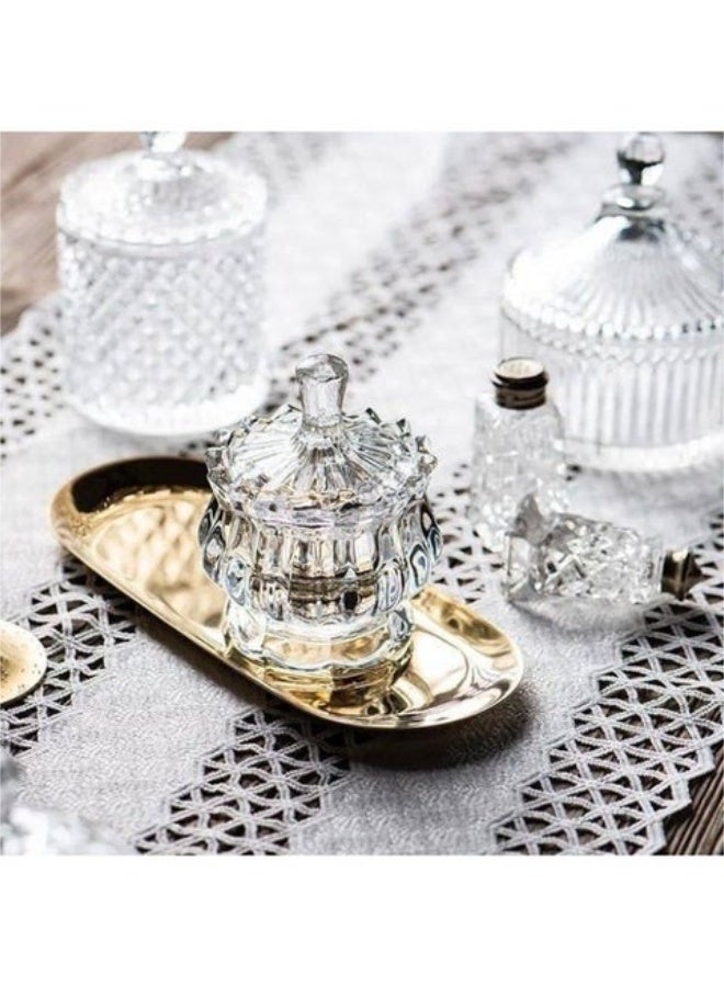 سكريه زجاج بغطاء - Image 3